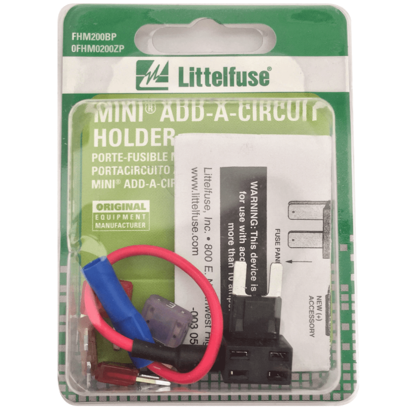 Add-A-Circuit® Low Profile MINI® Fuse Holder Kit w/Fuses - UL 1015 -  Littelfuse