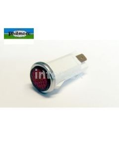 Philmore 11-2100 Incandescent Lamp 28V with 0.187" QC Tabs .50"- Red