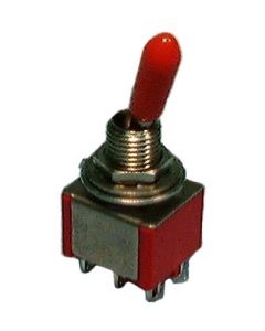 Philmore 30-10012  Mini Toggle Switch, DPDT 5A @120V, ON-ON