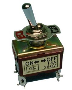 Philmore 30-1134 Standard Size Toggle Switch DPST 15A ON-OFF Screw