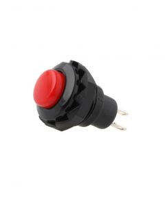 Philmore 30-141, Mini Push Button Switch, SPST, (ON)-OFF, Red Nylon