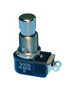 Philmore 30-14348 AC/DC Push Button Switch, SPST, 16A, ON-OFF, Solder