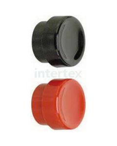 Philmore  30-14436 Push Button Switch Caps Red / Black .60" OD
