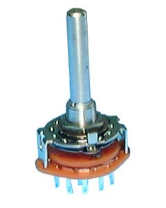 Philmore 30-15112 Rotary Switch Shorting .3A@125V, 1 Pole 12 Position Open Frame Style