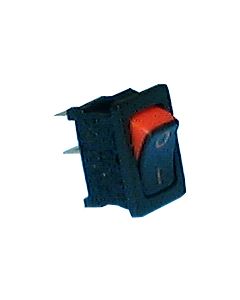 Philmore 30-16605 Mini Rocker Switch,SPST 10A@125V,ON-OFF w/Red Legend