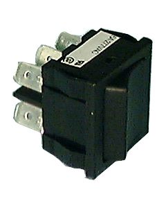 Philmore 30-16870 Miniature Rocker Switch, 10A@250V AC, DPDT ON-OFF-ON