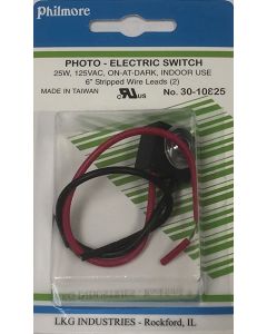 Philmore 30-10825 Photo Electric On-At  Dark Switch 25W