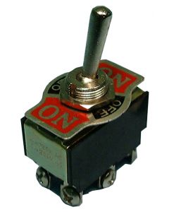 Philmore 30-226 Stnd Size Bat Toggle Switch, DPDT 6A @125, ON-OFF-ON