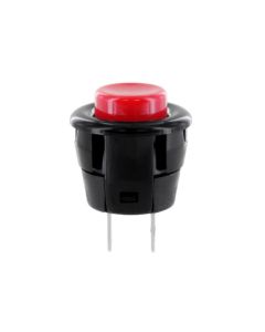 Philmore 30-2295 Round Snap In Push Button Switch,SPST 3A,(ON)-OFF, Red