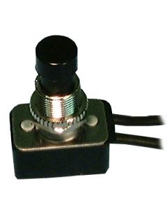 Philmore 30-354  Utility AC/DC Push Button Switch,SPST 8A,ON-OFF,Black