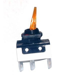 Philmore 30-894 Lighted Paddle Handle Switch,SPST 16A@12V ON-OFF,Amber