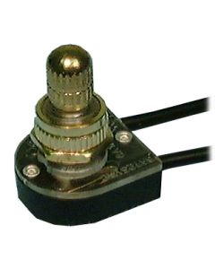 Philmore 30-9161 Rotary Canopy Switch, SPST 6A @ 125V, ON-OFF, Knurled