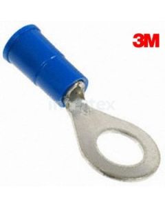 3M  94731  Vinyl Insulated Ring Terminal 16-14 AWG Blue 1/4'' 100/Bag
