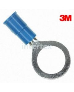 3M  94733  Vinyl Insulated Ring Terminal 16-14 AWG Blue 3/8" 100pk