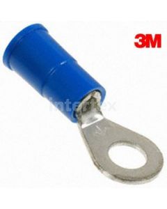 3M  94739  Vinyl Insulated Ring Terminal 16-14 AWG Blue #8 100/Bag