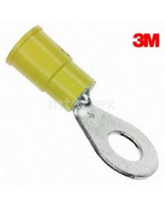 3M  94743 Vinyl Insulated Ring Terminal 12-10 AWG Yellow 1/4'' 50pk