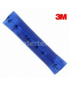3M  94788 Vinyl Insulated Connector Butt Splice 16-14 AWG Blue 100pk