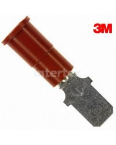 3M  94808 Vinyl Insulated Male Disconnect 22-18 AWG .187" Red 100pk