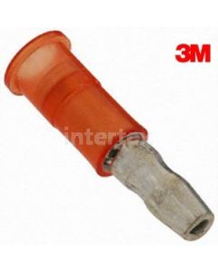 3M  94840 Nylon Ins Male Bullet Disconnect 22-18 AWG .156" Red 100pk