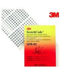 3M SPB02 Scotchcode Pre-Printed Wire Marker Book