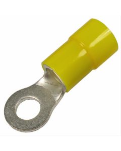 PICO Wiring 4276KT 4 AWG Yellow Insulated  Brazed 1/4" Ring 1/pk
