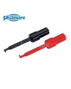 Philmore 450, Hook-On Test Prods, 2-1/4" long, 2PK: Black and Red