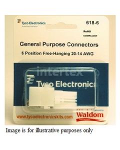 Waldom 618-10, Tyco General Purpose Connectors, M/F 20-14AWG, 10 CKT
