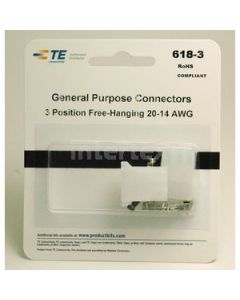 Waldom 618-3, Tyco General Purpose Connectors, M/F 20-14 AWG, 3 CKT