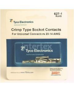 Waldom 627-1, Tyco Crimp Socket,20-14AWG for Universal Connectors,10PK