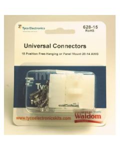 Waldom 628-15, Tyco Universal Connectors,15 CKT Free Hanging 20-14 AWG