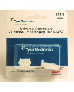 Waldom 628-2, Tyco Universal Connectors, 2 CKT Free Hanging 20-14 AWG