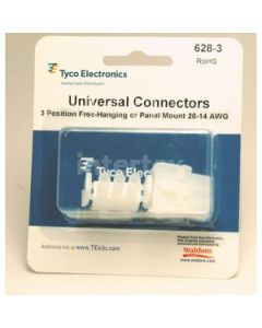 Waldom 628-3, Tyco Universal Connectors, 3 CKT Free Hanging 20-14 AWG