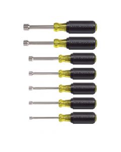 Klein Tools 631 Nut Driver Set, 3-Inch Shafts, Cushion Grip, 7-Piece