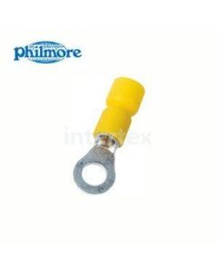 Philmore 65-1563C Insulated Ring Terminal 12-10 AWG  #4 Yellow 100PK