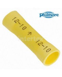 Philmore 65-1840 Nylon Ins. Butt Conn. 12-10 AWG Yellow 5pk