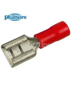 Philmore 65-4524C Ins Quick Connect Terminal 22-16 AWG .187" Red 100PK