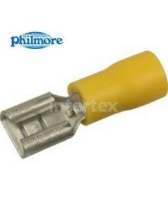 Philmore 65-4565 Ins Quick Connect Terminal 12-10 AWG .25" Yellow 10pk