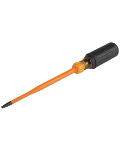 Klein Tools 6946INS  Slim-Tip 1000V Insulated Screwdriver, #2 Square, 6-Inch Round Shank