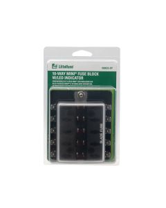  Littelfuse 880026  MINI / ATM LED Fuse Block, 10 Fuse Position with Clear Cover