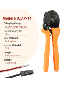 ICRIMP AP-11 Wire Crimping Tool for 15, 30 and 45 Amp Contacts DC SB Anderson Power Connector 
