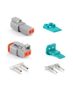 Amphenol AT2-1618 2 Pin Deutsch Style DT Receptacle & Plug Connector Kit
