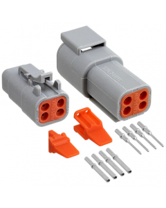Amphenol Sine Systems ATM4PS-CKIT 4-Pin Receptacle & Plug ATM Connector Kit