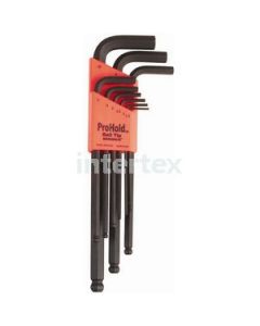 Bondhus 74999 Set 9 ProHold Ball End L-wrenches 1.5-10mm