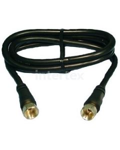 Philmore CBF6 RG59/U Video Jumper Cable F to F Screw On 6ft Black