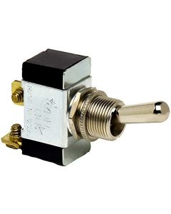Cole Hersee 55020 Standard Heavy Duty Metal Toggle Switch , SPST , 25A, Off-(On)