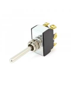 Cole Hersee 55054-04 Standard HD Metal Toggle Switch , DPDT, 25A,12VDC, (On)-Off-(On), Long Actuator