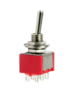 Philmore 30-10018  Mini Toggle Switch, DPDT 5A @120V, (ON)-OFF-(ON)