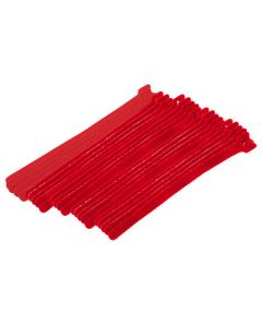 Eclipse  900-098-RD  Hook and Loop Cable Ties 8" Red 25 Pk