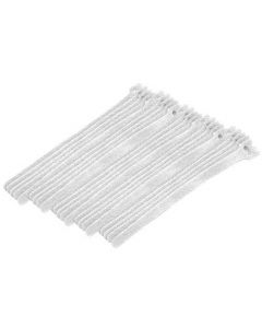 Eclipse  900-098-WH  Hook and Loop Cable Ties 8" White 25 Pk