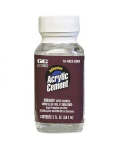 GC Electronics 10-4002 Acrylic Cement, Bottle, 2 Oz